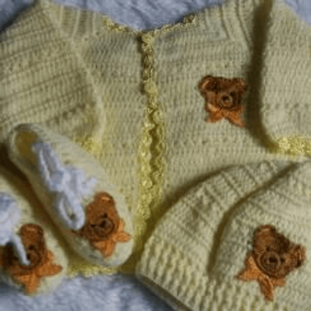 Casaquinho  kit urso